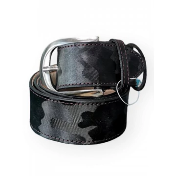 Női Fekete Mintás Bőr Öv