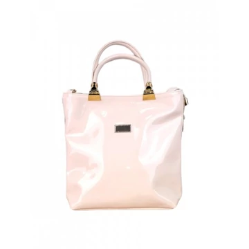 "Lanza" bézs lakk női táska