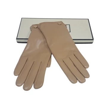 Világos barna női kesztyű