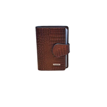 Barna női bank-és névjegykártya tartó