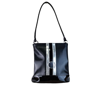 Bellini  fekete / ezüst  válltáska