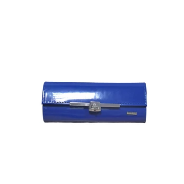 Carmela királykék lakk alkalmi táska