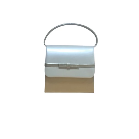 Díva ecrü/bronz alkalmi táska