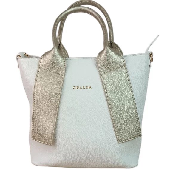 Zellia Bézs-Arany Kézi és Válltáska