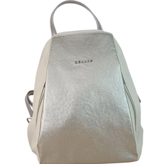 Zellia bézs/arany hátitáska