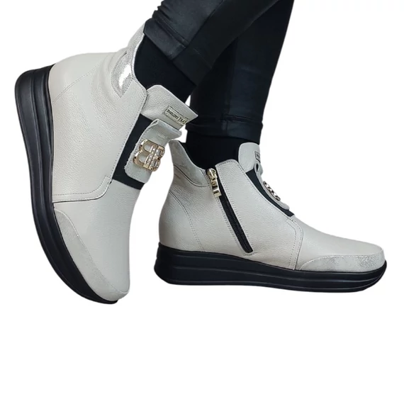 Női Bőr Bokacsizma