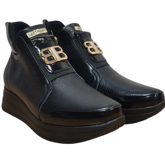 Női Bőr Bokacsizma