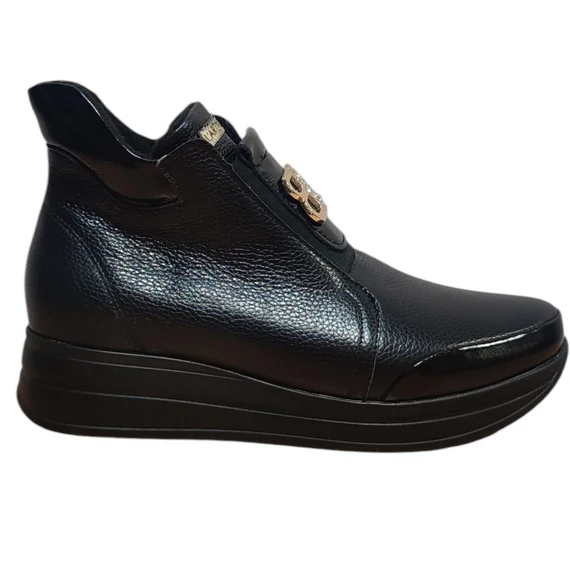 Női Bőr Bokacsizma