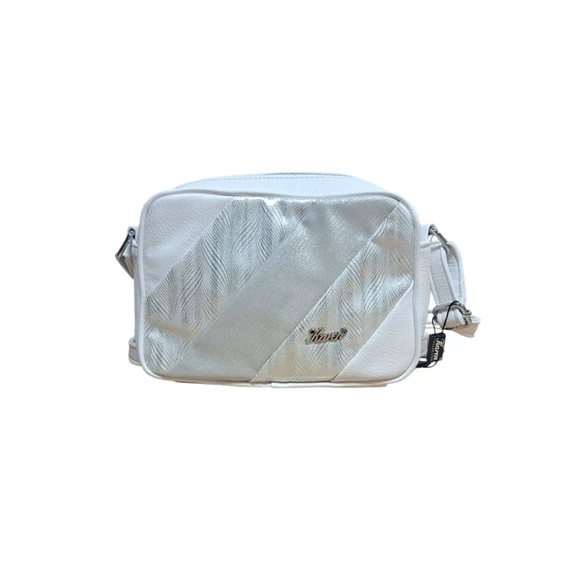 Karen fehér/ezüst oldal-és válltáska