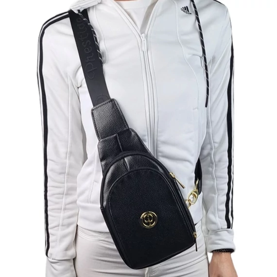 Prestige hát-és oldaltáska fekete