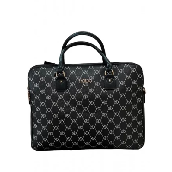 Nöbo Női Laptoptáska (Fekete Mintás)