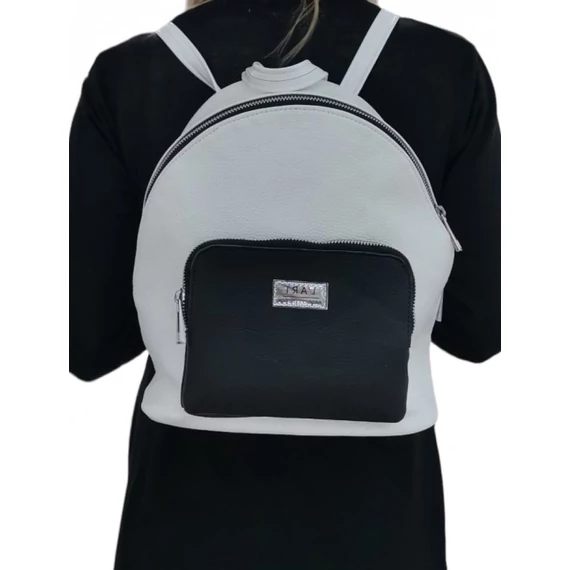 "Mita" fehér/fekete hátitáska