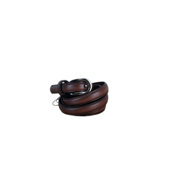 Sötétbarna női vékony öv