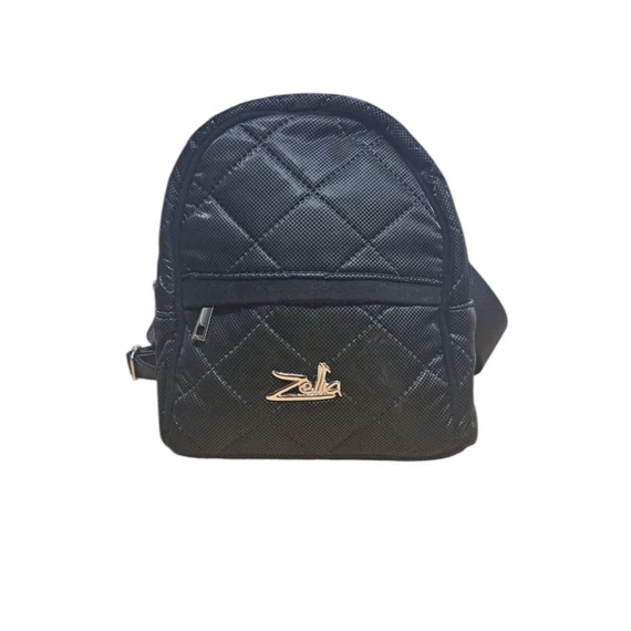 Zellia fekete háti,váll- és kézi táska