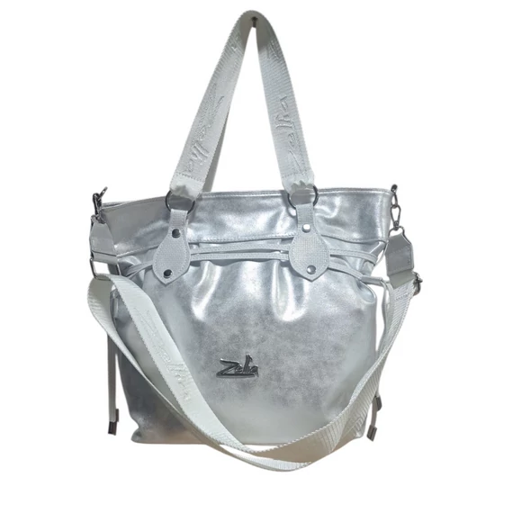 Zellia ezüst kézi-és válltáska