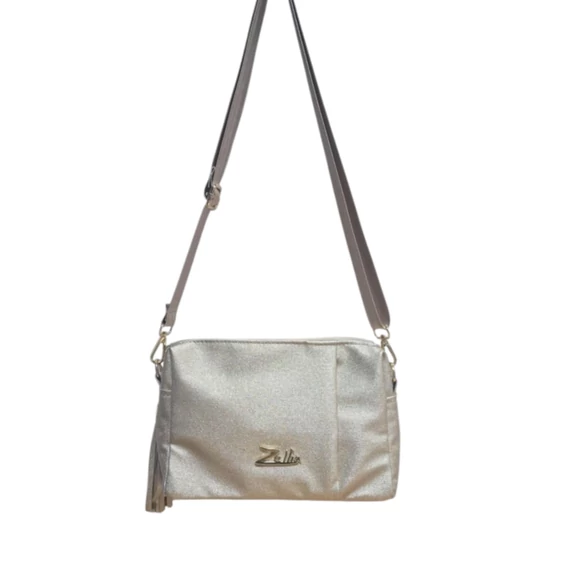 Zellia arany oldal-és válltáska