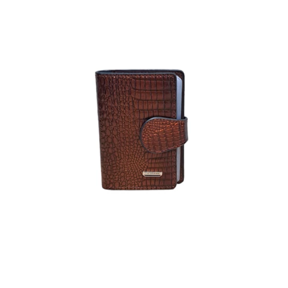 Barna női bank-és névjegykártya tartó