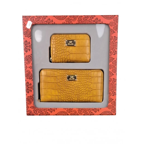 Női pénztárca szett barna