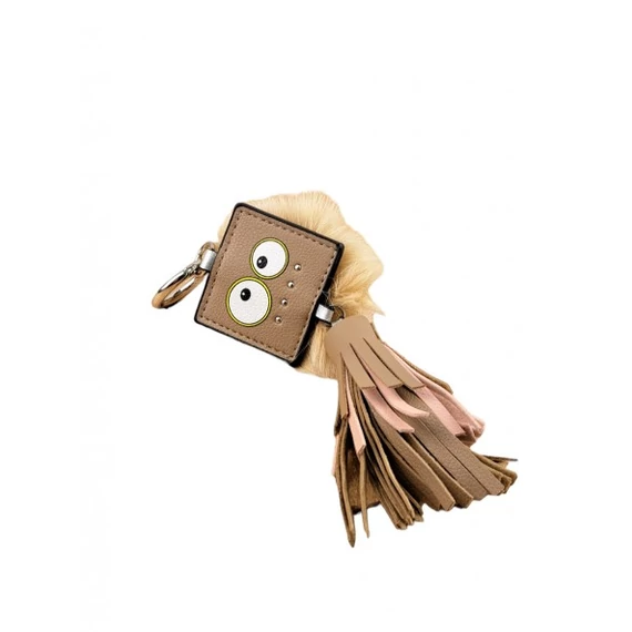 Világosbarna Szőrmés Kulcstartó 