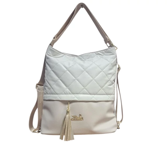 Zellia bézs háti-és válltáska