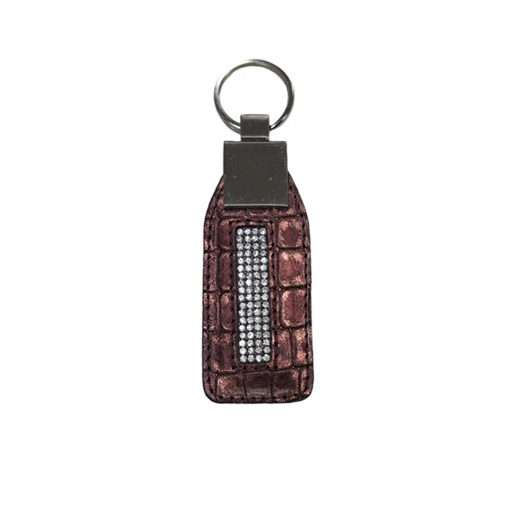 Barna/bronz női kulcstartó