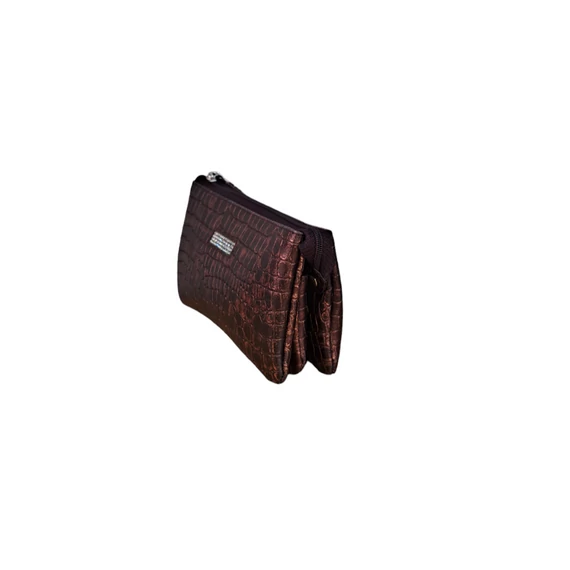 Barna/bronz több funkciós női pénztárca