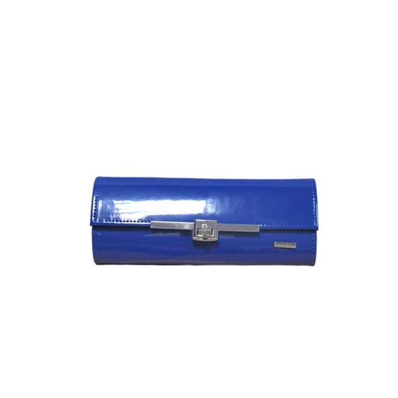 Carmela királykék lakk alkalmi táska