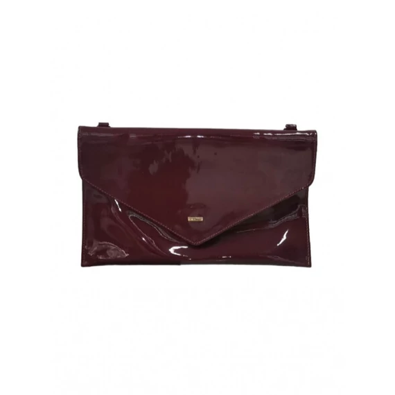 Mona bordó lakk női táska