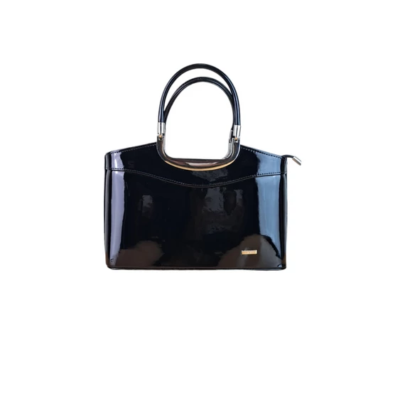 contessa fekete lakk táska (402)