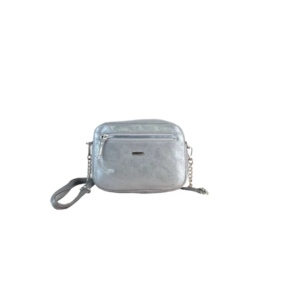 David Jones koptatott ezüst oldaltáska