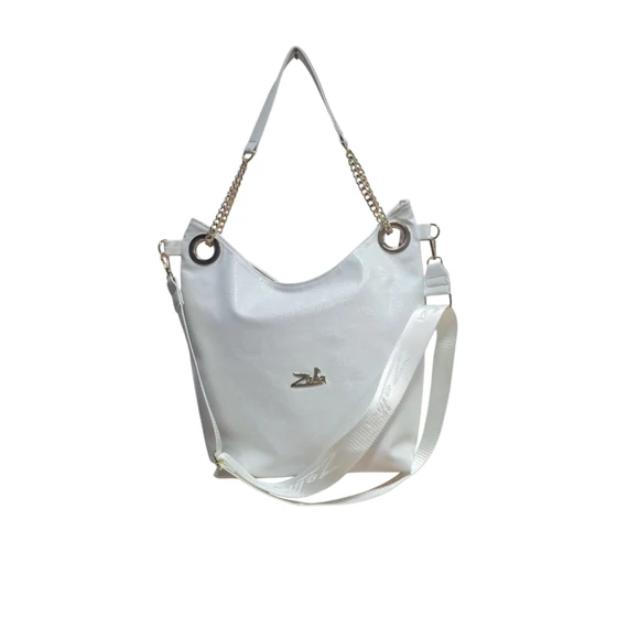 Zellia fehér/ecrü  női válltáska