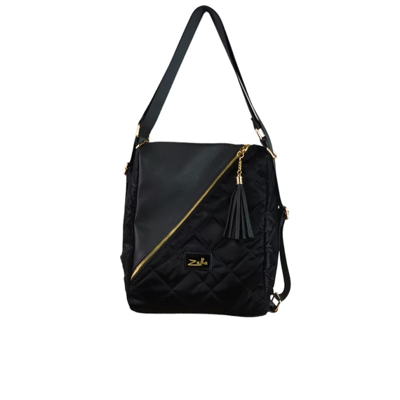 Zellia fekete háti - és válltáska