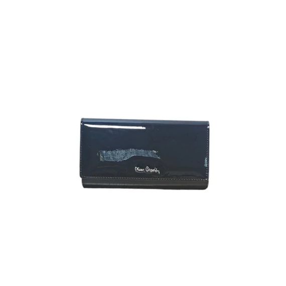 Fekete lakk női pénztárca