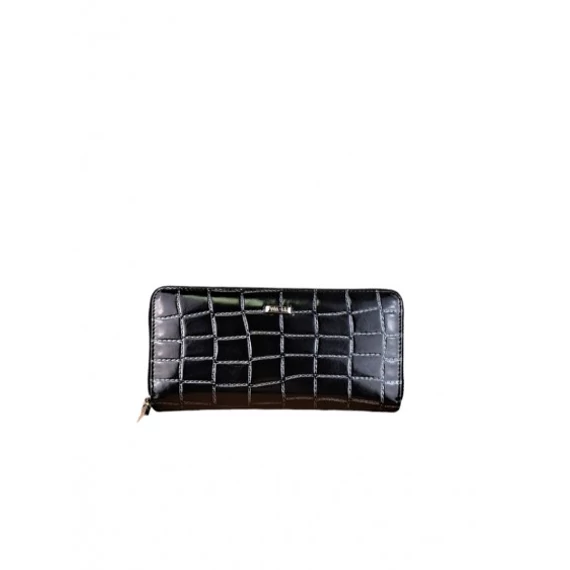 Fekete mintás női pénztárca