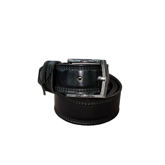 Férfi fekete bőr öv