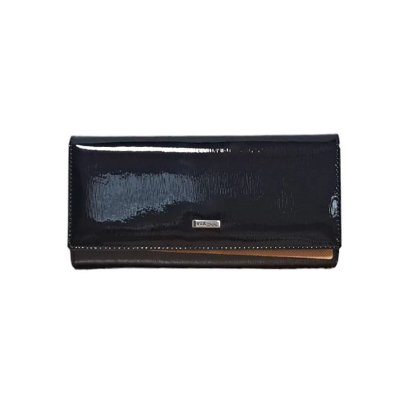 Fekete lakk női pénztárca