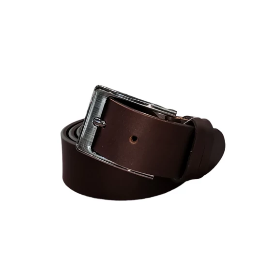 Férfi Bőr Öv Sötétbarna