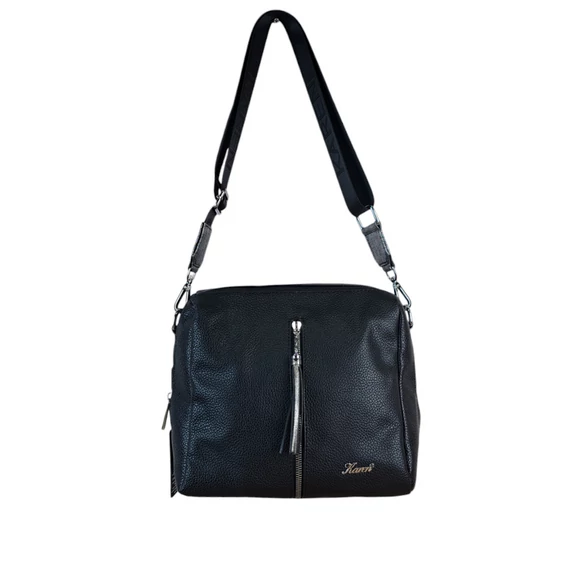 Karen fekete/ezüst oldal-és válltáska