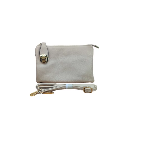 Női bézs kézi- és válltáska