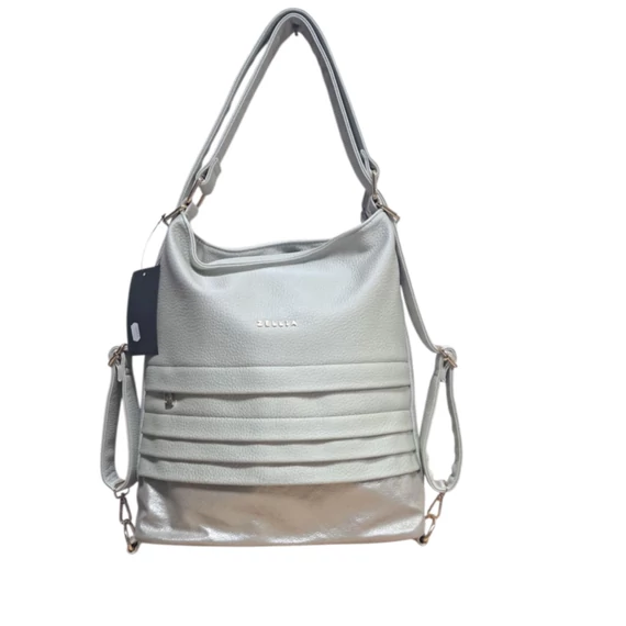 Zellia törtfehér háti-és válltáska