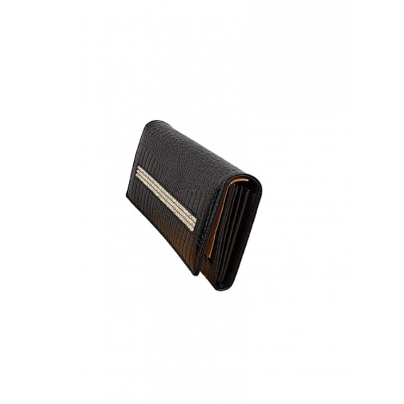 Fekete lakk női pénztárca