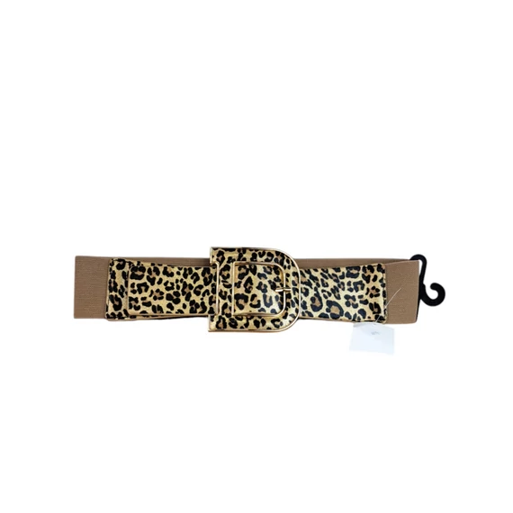 Leopard mintás gumis öv