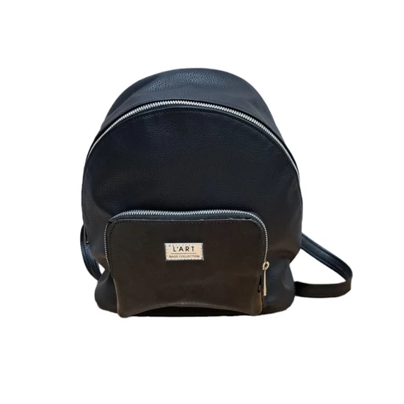 Mita fekete hátitáska (cz/402 ezüst zip)