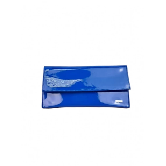Mona királykék lakk női táska