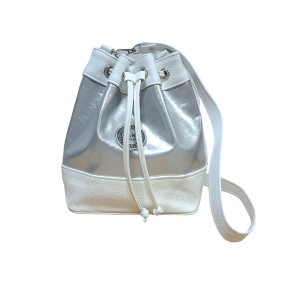 "Nelli" Női Oldal és Válltáska ezüst/fehér