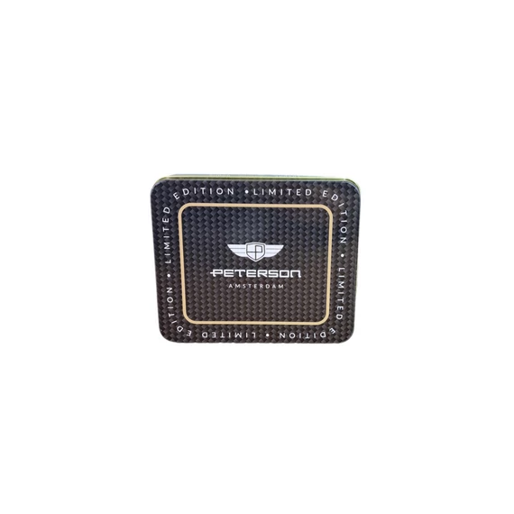 Peterson férfi fekete pénztárca fém dobozban