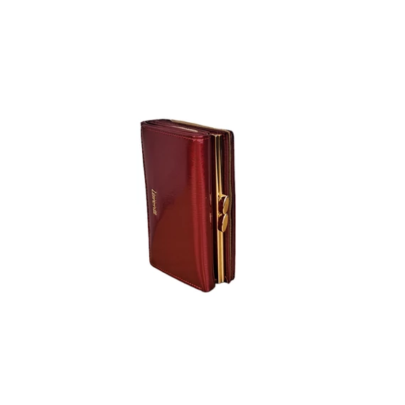 Piros lakk női pénztárca