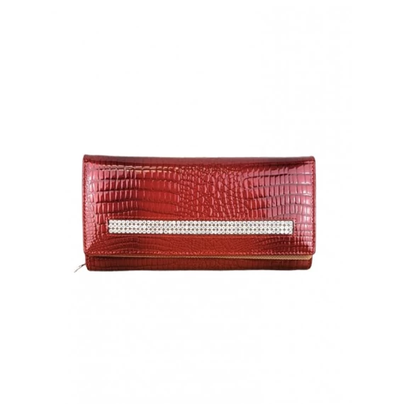 Piros lakk női pénztárca