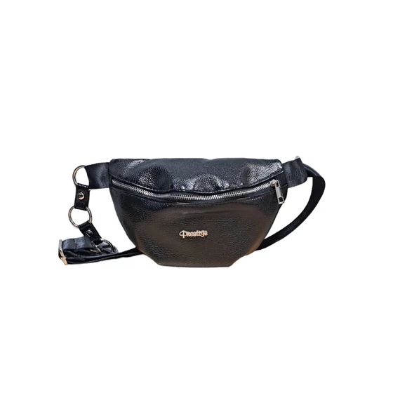 Prestige fekete /ezüst övtáska