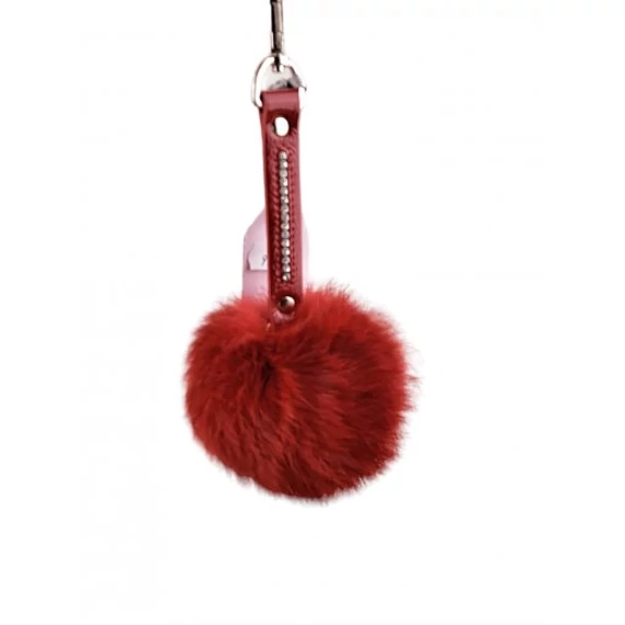 Swarovski köves nyusziszőr kulcstartó